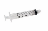 The MedPlus BD 5cc (5ml) Luer-Lock Syringe, shown without needle, features clear measurement markings. Sold in a 25-pack for $18.29 per box at MedPlus as of 6/24/25.