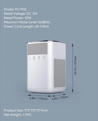 Valkin Air Purifier from Faire.com with True 3M He filtration for small spaces.