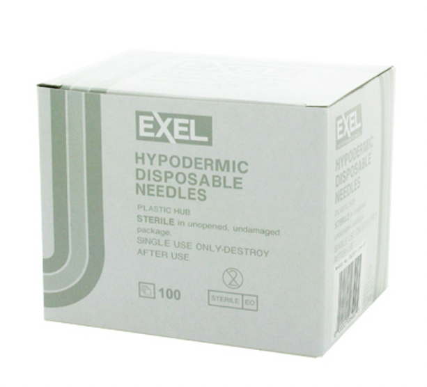 A box of MedPlus Exel Disposable Hypodermic Needles 27G x 1 1/4" (50 pack), sterile and single-use, for Luer Lock syringes; price increase to $6.54 per box on 6/24/25.