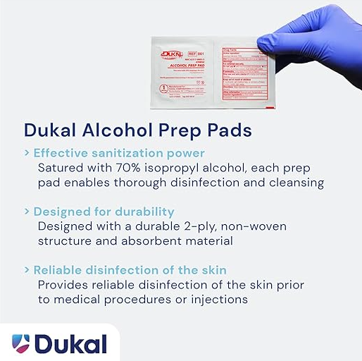MedPlus alcohol prep pads are excellent for disinfection.
