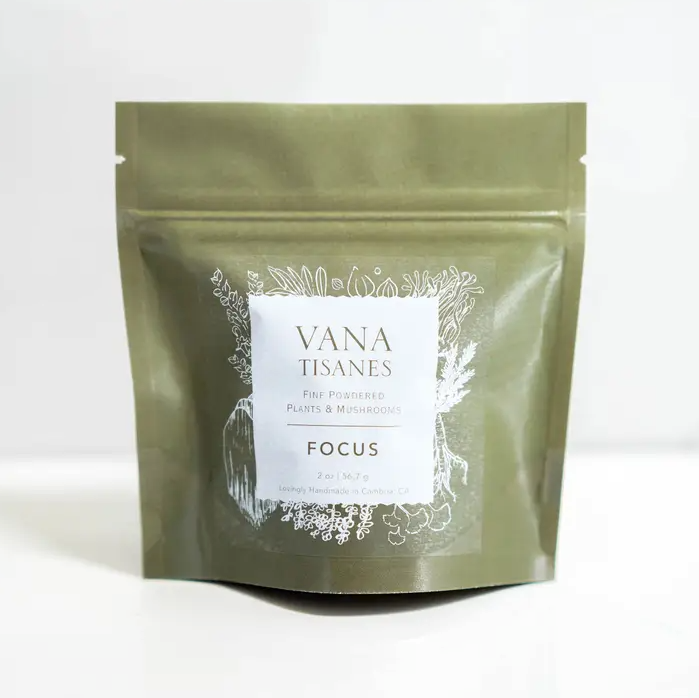 A bag of Faire.com's Focus focuses on a white surface, enhancing your memory.