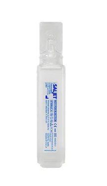 Sterile Saljet Sterile Saline solution in a single-use vial for medical applications by HealthyKin.