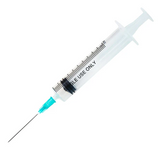 The MedPlus Exel Mixing Syringes (3 pack) feature a clear barrel with measurement markings, an attached needle, and a secure Luer lock tip for accurate medication delivery. Available in 3cc or 10cc sizes.