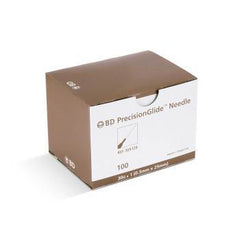 A box labeled "BD PrecisionGlide Hypodermic Needles" by MedPlus contains 50 sterile needles, size 30G x 1". Price increases to $28.71 per box on 6/24/25.