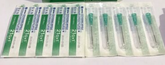 A pack of Nipro 1cc (1ml) 21G x 1" LUER LOCK Syringe and Hypodermic Needle Combo (50 pack) on a white surface.