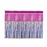 A pack of 1cc (1ml) 30G x 1/2" Nipro LUER LOCK Syringe and Hypodermic Needle Combo (50 pack) on a sterile luer lock background.