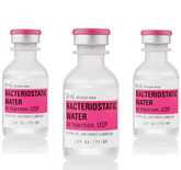 Three clear vials labeled "Injection Kit for Weight Loss Regimens (6 Month Supply)" from Custom Item, each 30 mL with pink caps, are displayed; ideal for use with any injection kit. Price increased to $30.28 on 5/1/25 (all Exel items).