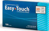 MHC EasyTouch Insulin Syringes 0.5cc (0.5ml) x 30G x 1/2" - 1 BAG (10 SYRINGES) - Comfortable Injection Solution.