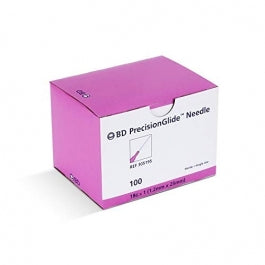 A box of MedPlus BD PrecisionGlide Hypodermic Needles, 18G x 1", pack of 50, priced at $7.21 per box as of 6/24/25.