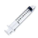 The Nipro 10cc Luer-Lock Syringe is a clear plastic syringe with marked lines from 1ml to 10ml, featuring a plunger for precision. ETO sterilized for safe, single use. (25 Pack) *DISCONTINUED*.