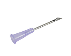 The BD Nokor Admix Thin Wall Non-Coring Needle 16G x 1" by MedPlus, featuring a precise single-use design with a protective cap and slanted tip, ensures precision.