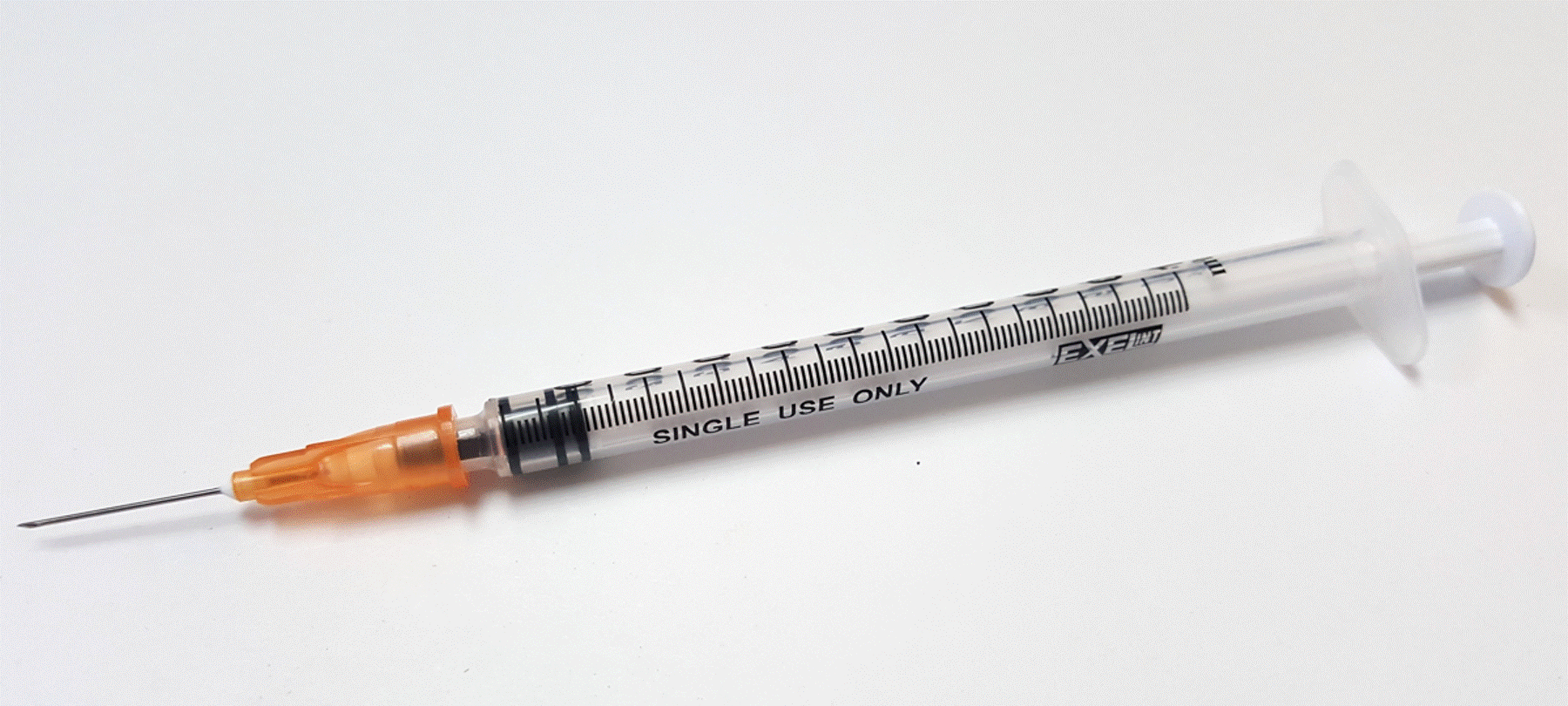 Exel 1ml (1cc) Syringe/Needle Combination Slip Tip 25g x 1