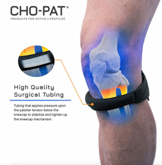 The Cho-Pat Original Knee Strap - Medium (12 1/2" - 14 1/2") Beige by HealthyKin is a highly recommended product for individuals experiencing issues with patellar tracking or patellar tendon injuries. This knee strap provides excellent support and stability, promoting proper alignment and reducing discomfort during.