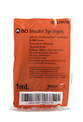 MedPlus insulin syringes in a package.