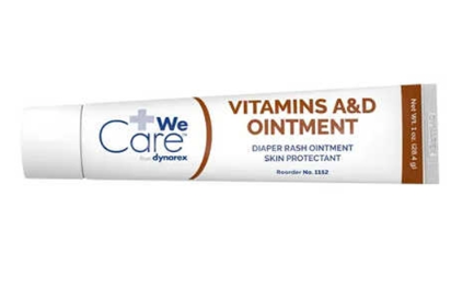 We sell HealthyKin Dynarex Vitamin A&D Ointment (4 oz. tube) for diaper rash relief.