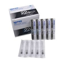Nipro 1cc (1ml) 22G x 1 1/2" LUER LOCK Syringe and Hypodermic Needle Combo (50 pack).
